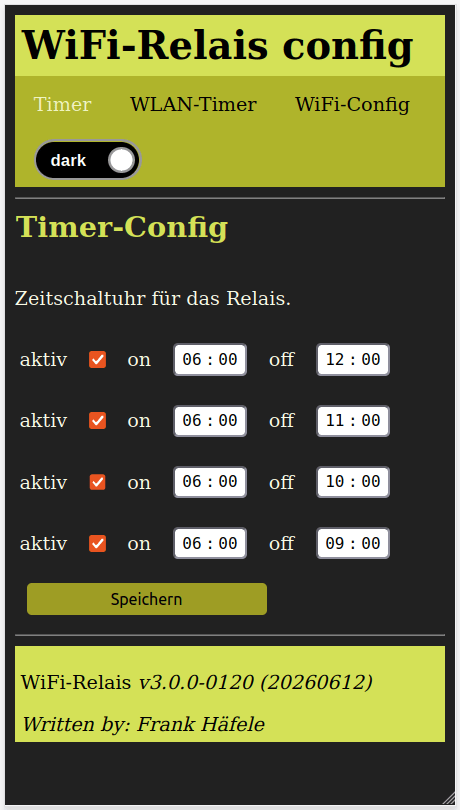 Wifi-Relais-Zeischaltuhr
